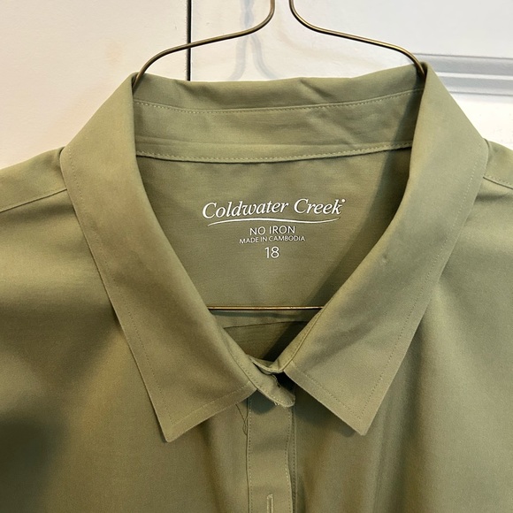 Coldwater Creek Womens 18 No iron Shirt/blouse - Picture 3 of 9